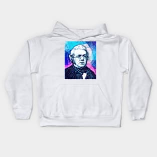 William Makepeace Thackeray Snowy Portrait | William Makepeace Thackeray Artwork 4 Kids Hoodie